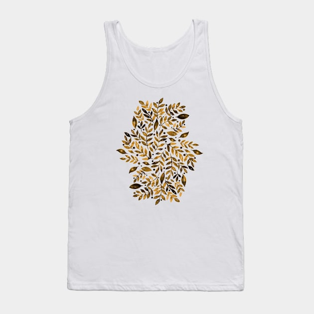 Seasonal branches and berries -  amber Tank Top by wackapacka